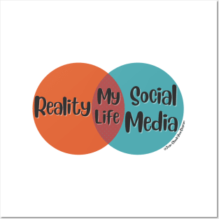 Venn Diagram: Reality vs. Social Media Posters and Art